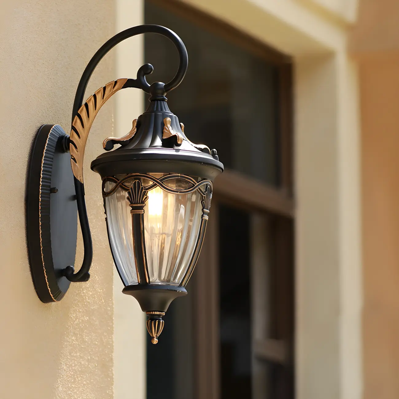 Waterproof Vintage Outdoor Bronze Wall Lantern Sconce  Image - 10 | homeyfad