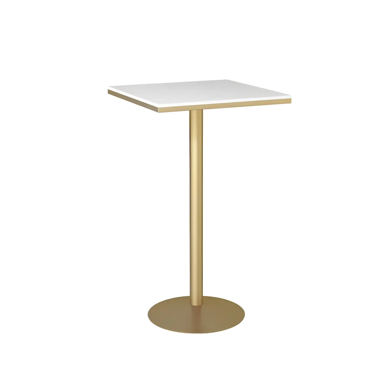 Elegant Nordic Marble Bar Table with Gold Metal Base Image - 3 | homeyfad