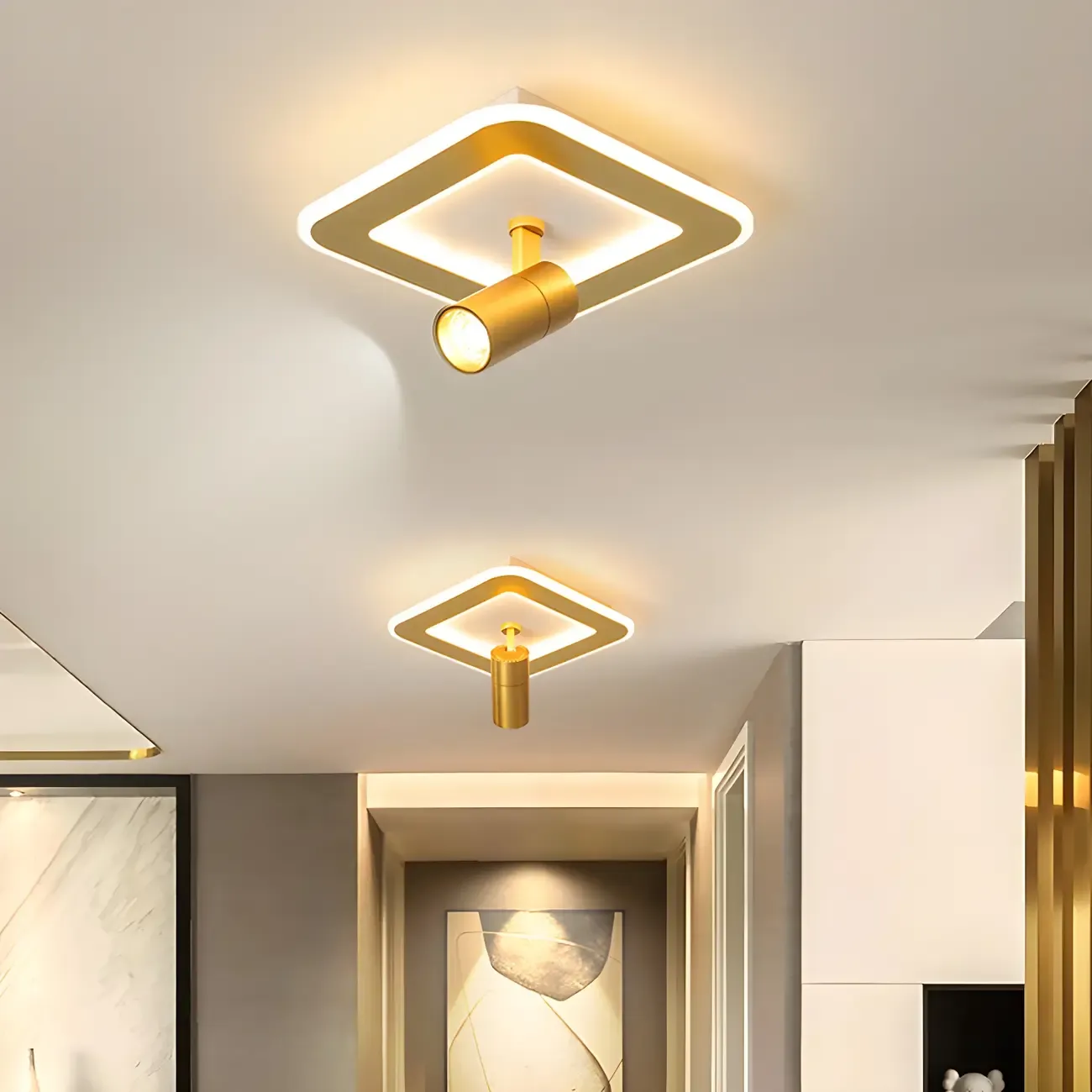 Modern LED Flush Ceiling Light for Residential Elegance Image - 1