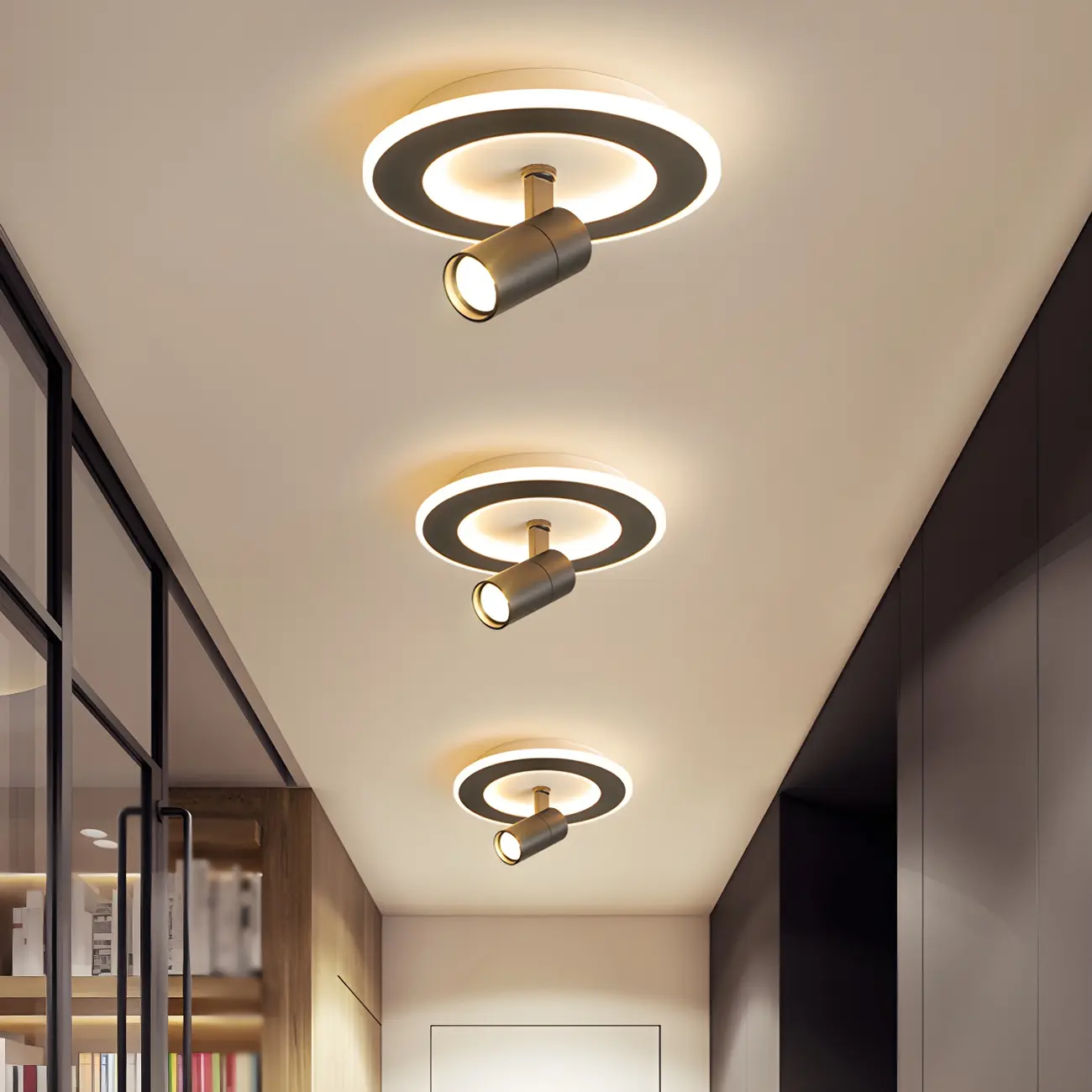 Modern LED Flush Ceiling Light for Residential Elegance Image - 6 | homeyfad
