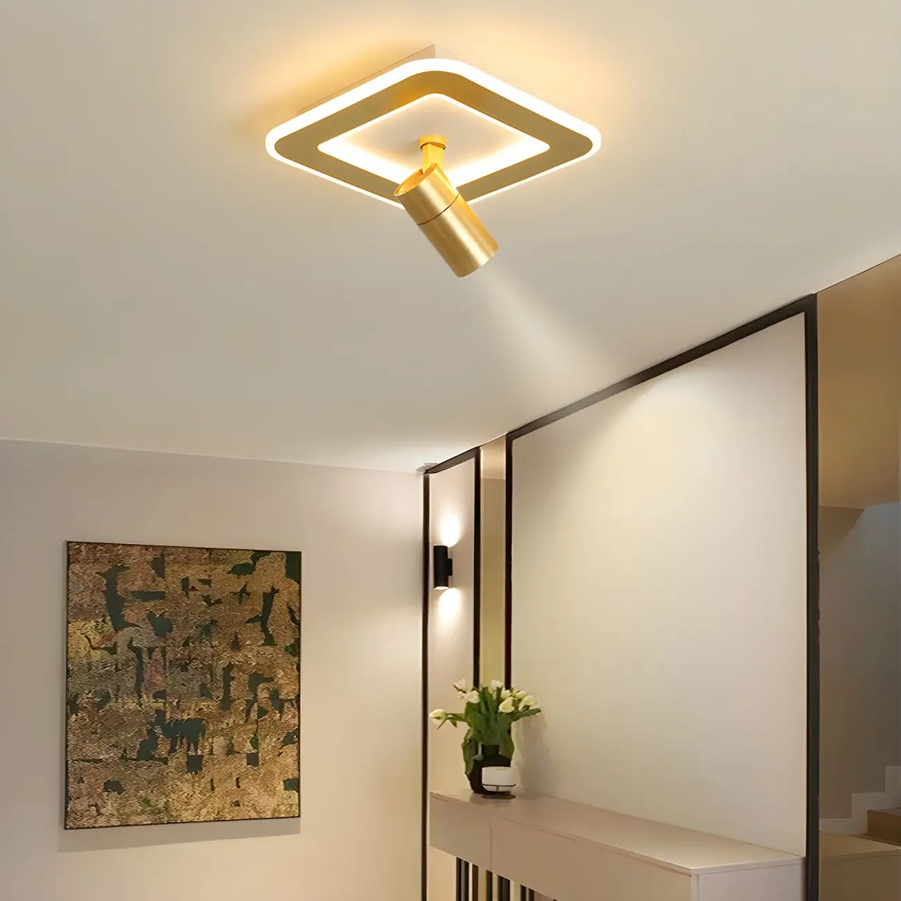 Modern LED Flush Ceiling Light for Residential Elegance Image - 20 | homeyfad