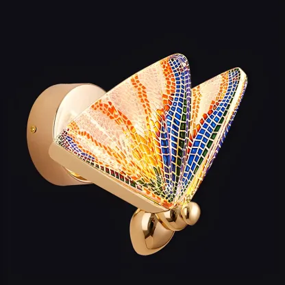 Vintage Dimmable Butterfly Wall Sconce for Bedroom Decor