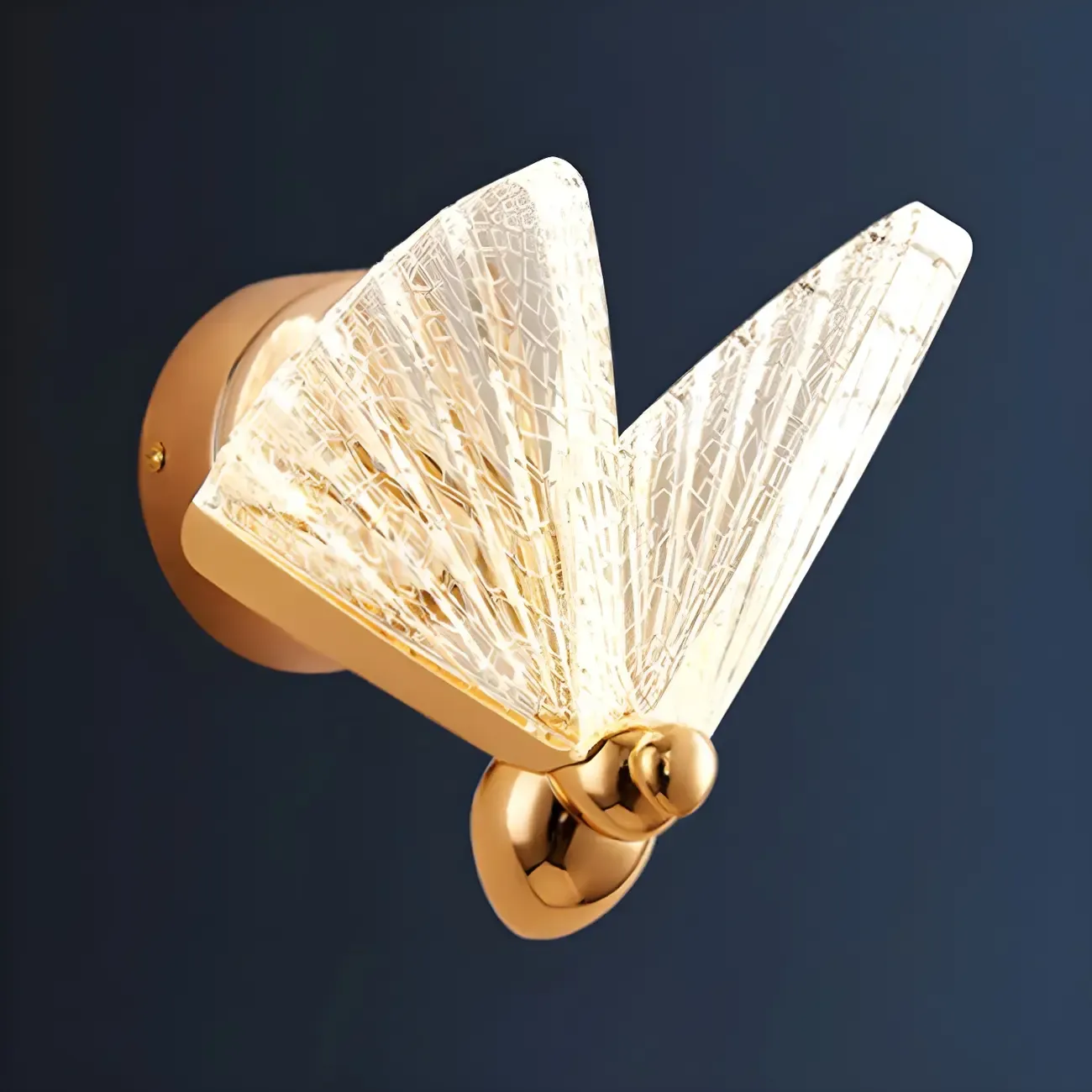 Vintage Dimmable Butterfly Wall Sconce for Bedroom Decor
