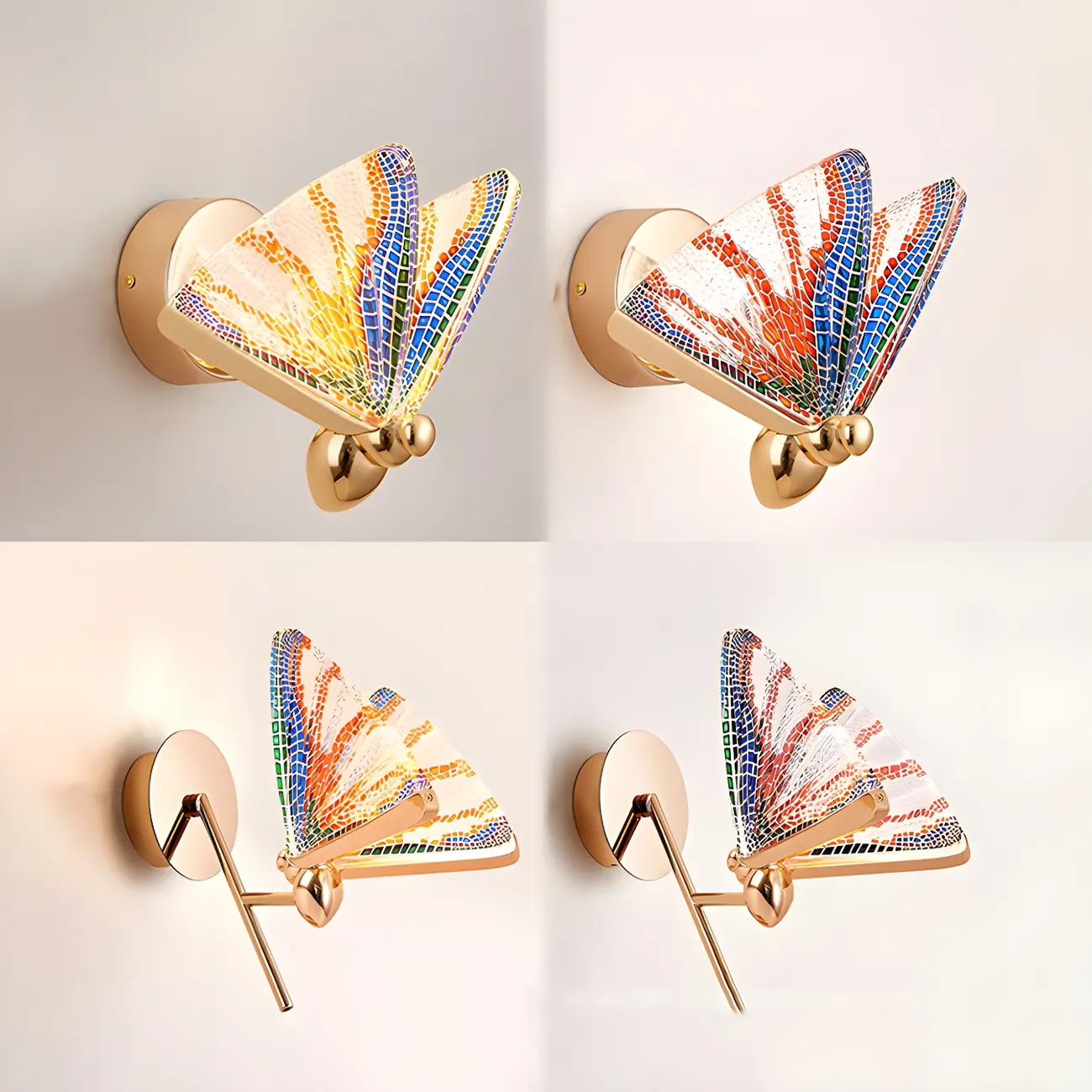 Vintage Dimmable Butterfly Wall Sconce for Bedroom Decor | homeyfad