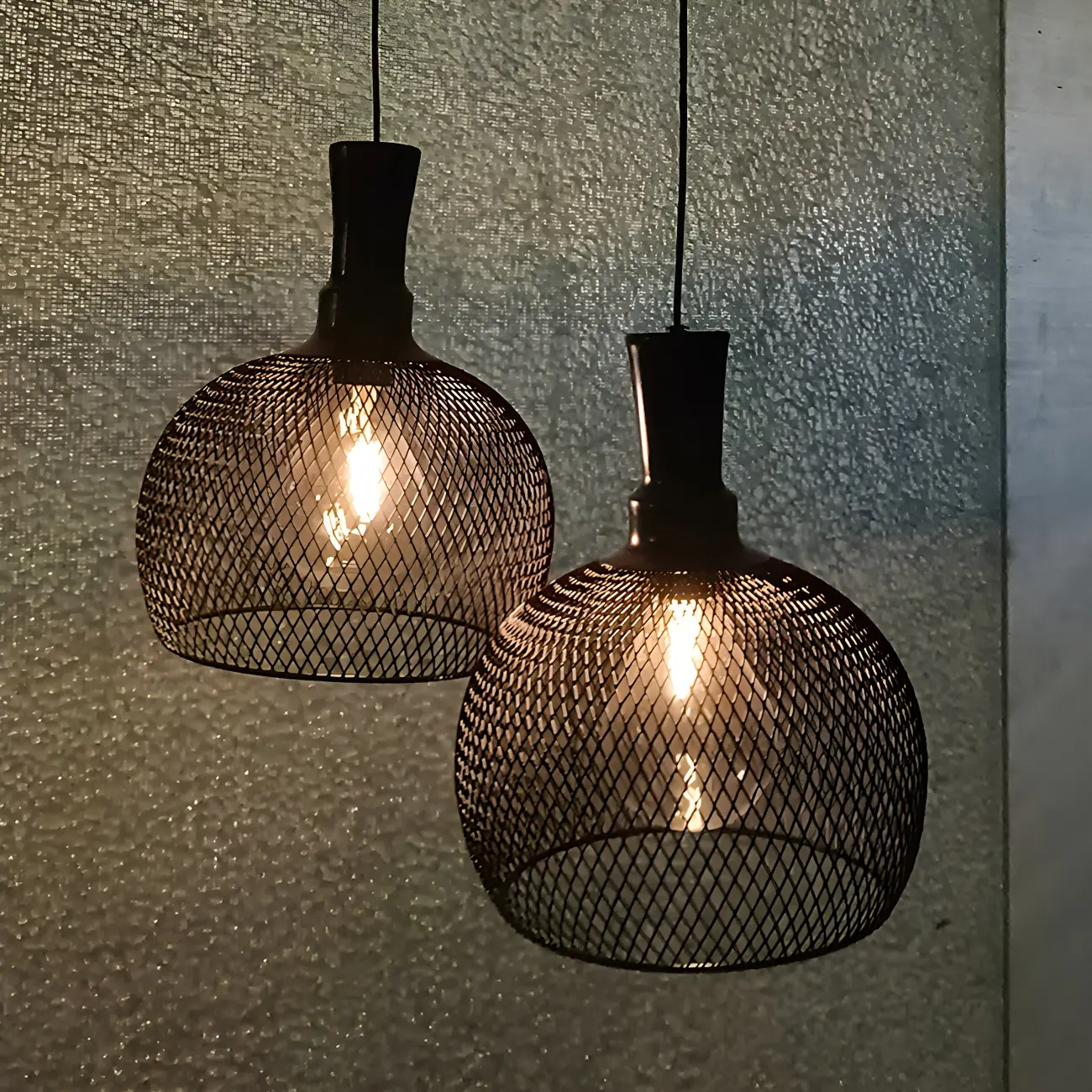 Industrial Outdoor Caged Pendant Light in Adjustable Height  Image - 1 | homeyfad