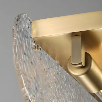 Adjustable Gold Glass Linear Pendant Light for Kitchens Image - 7