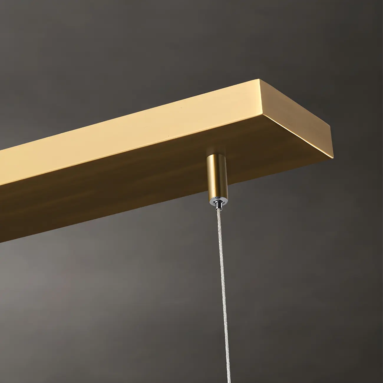 Adjustable Gold Glass Linear Pendant Light for Kitchens Image - 11 | homeyfad