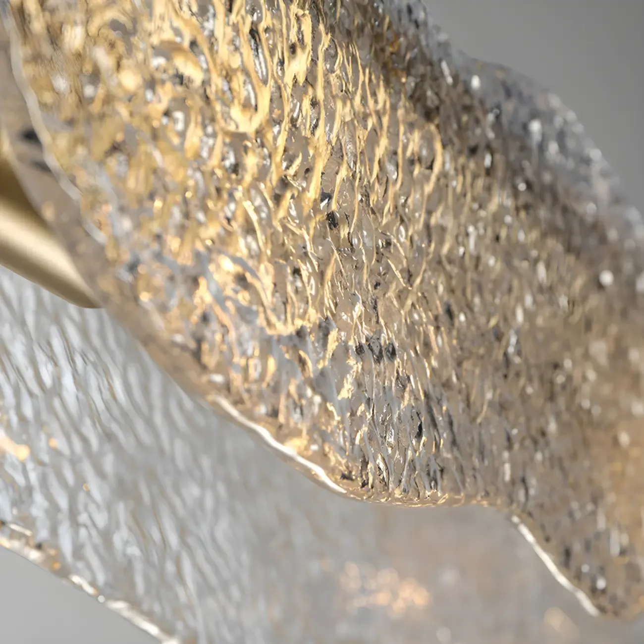 Adjustable Gold Glass Linear Pendant Light for Kitchens Image - 12