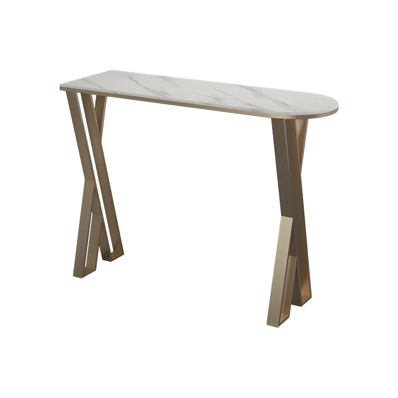 Glam White Stone Gold Iron Free Form Bar Tables for Kitchen Image - 7 | homeyfad