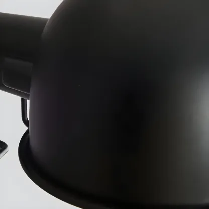 Industrial Metal Dome Adjustable Swing Arm Wall Light Image - 8