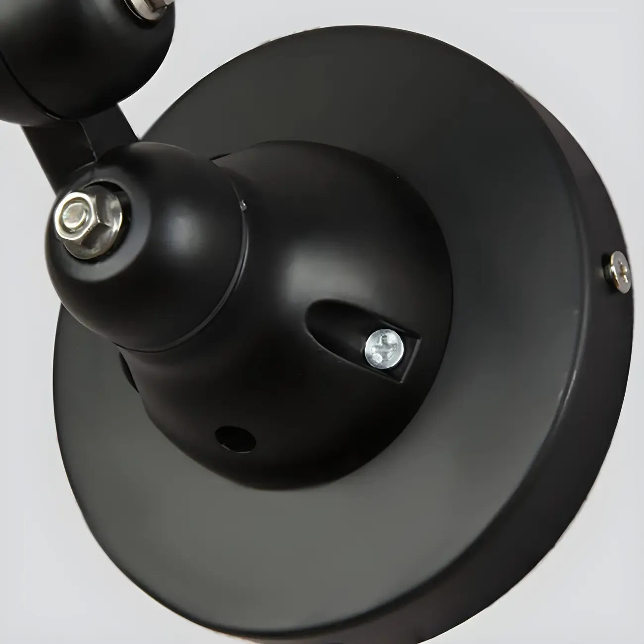 Industrial Metal Dome Adjustable Swing Arm Wall Light Image - 10