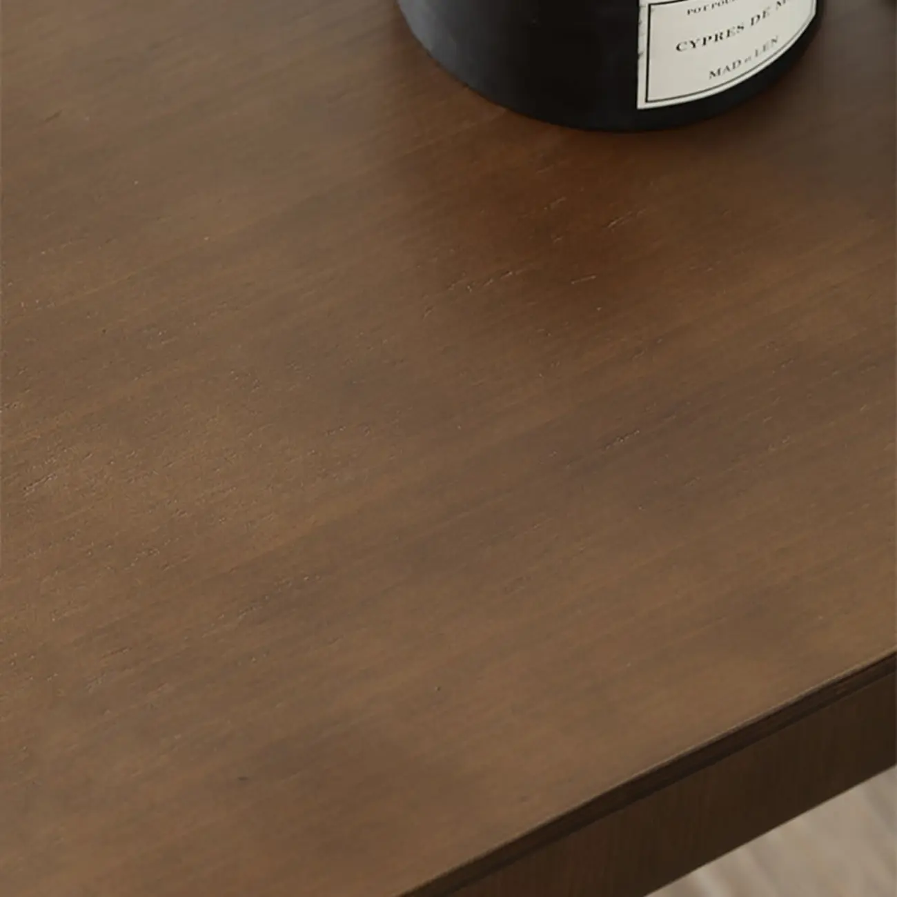 Convertible C-Shaped Walnut Wood Side Table with Storage Image - 13 | homeyfad