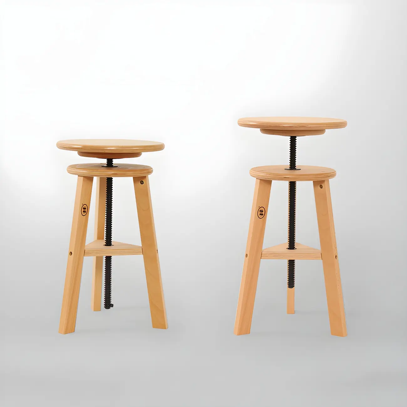 Counter Swivel Wood Modern Bar Stools Image - 1 | homeyfad