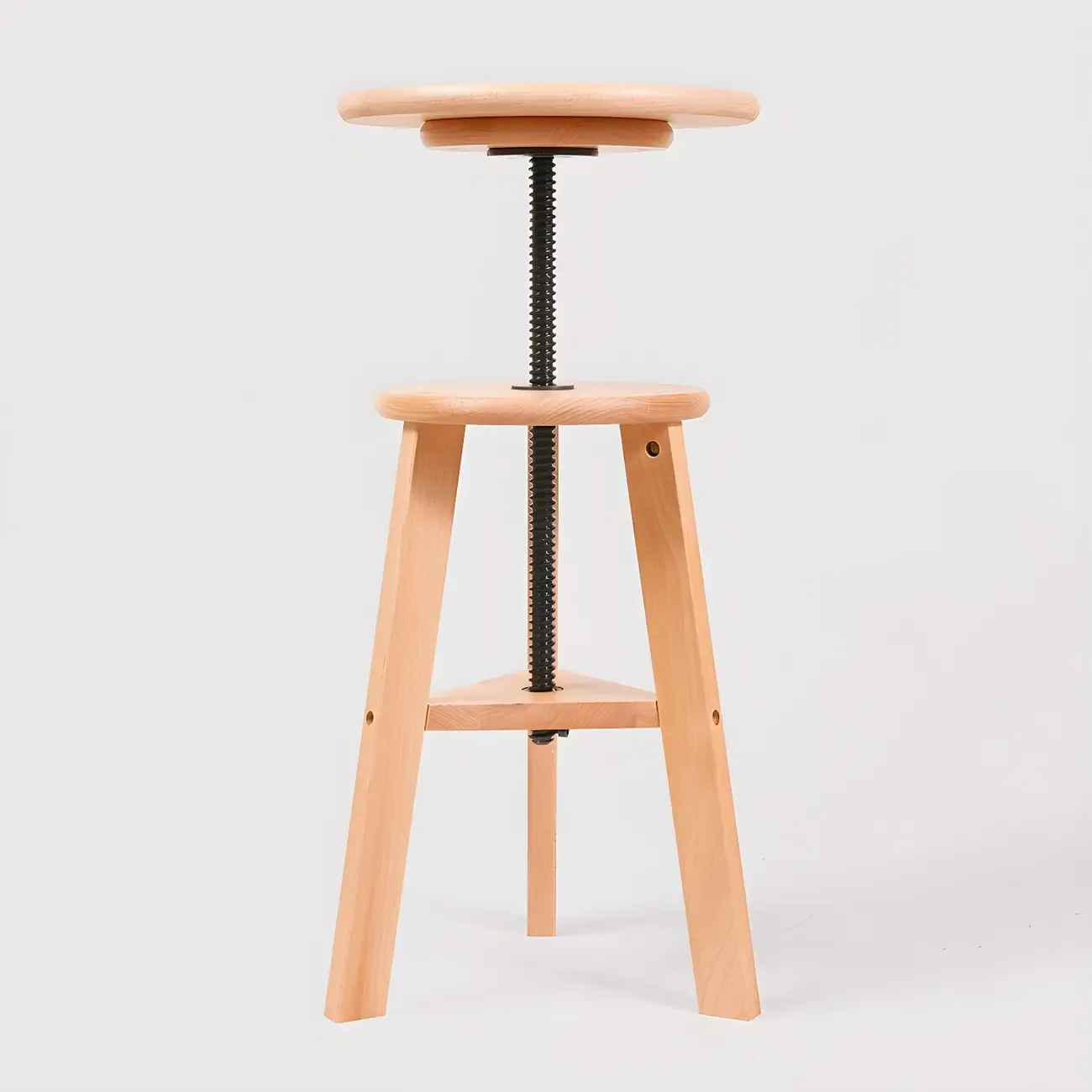 Counter Swivel Wood Modern Bar Stools Image - 10
