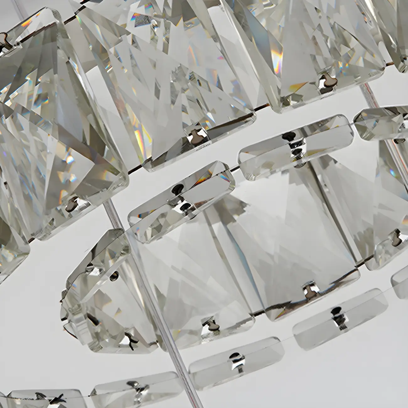 Elegant Crystal LED Kitchen Pendant Light with Remote Image - 12 | homeyfad