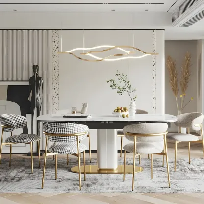 Elegant Velvet Open Back Green Dining Chairs (Set of 4) Image - 3