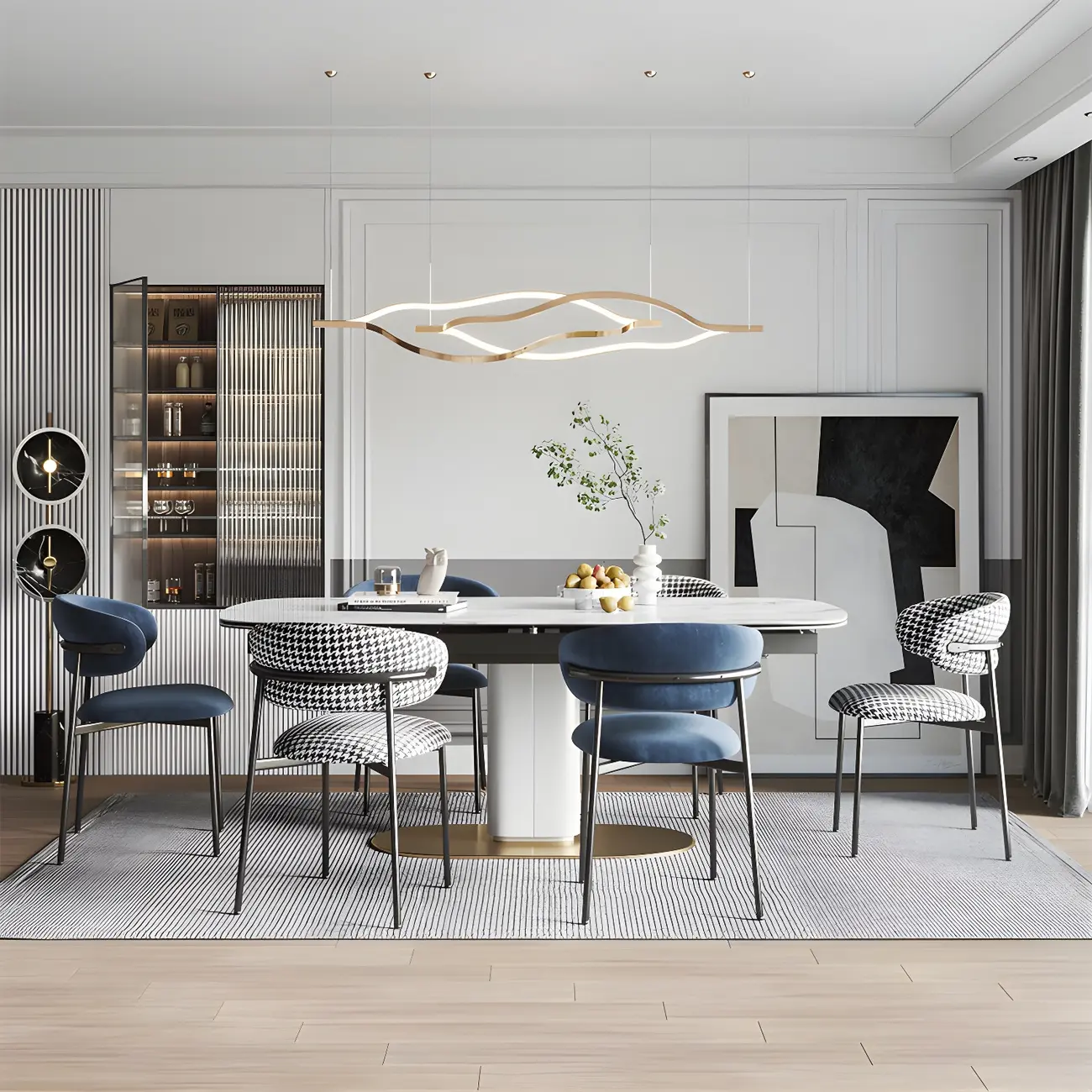 Elegant Velvet Open Back Green Dining Chairs (Set of 4) Image - 6 | homeyfad