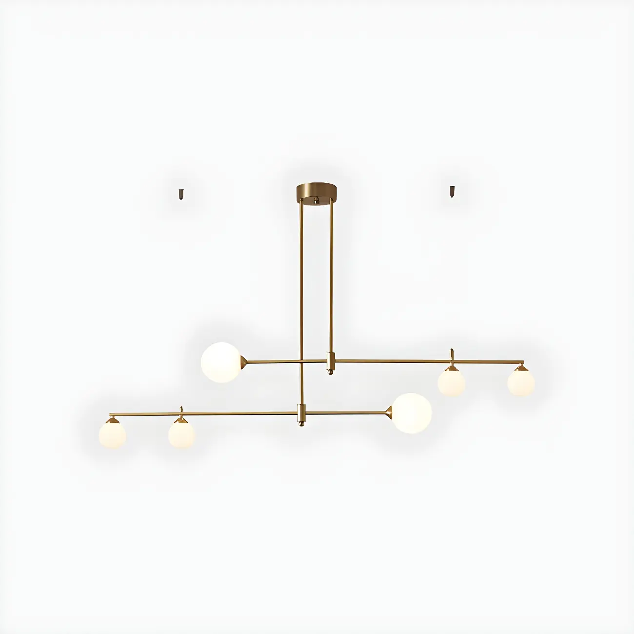 Modern Gold Globe Adjustable Island Pendant Light Image - 8 | homeyfad