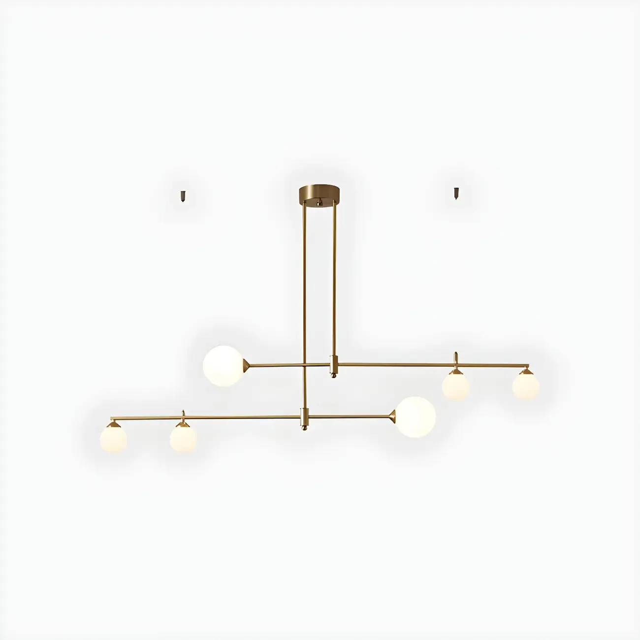 Modern Gold Globe Adjustable Island Pendant Light Image - 8