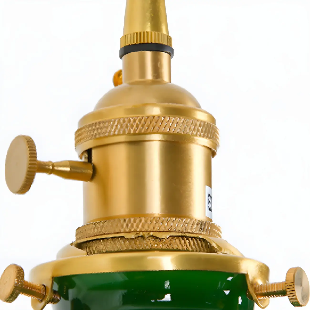 Vintage Green Glass Brass Rope Pendant Light Adjustable Image - 17 | homeyfad