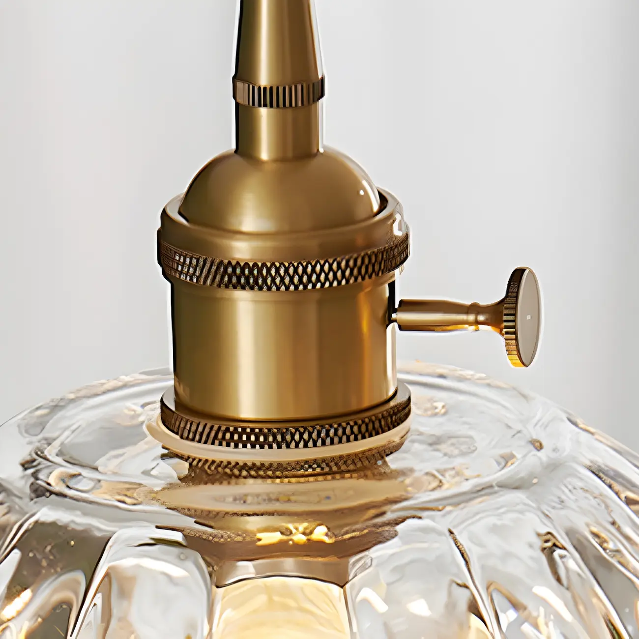 Art Deco Vintage Flower Glass Brass Hanging Pendant Light Image - 11 | homeyfad