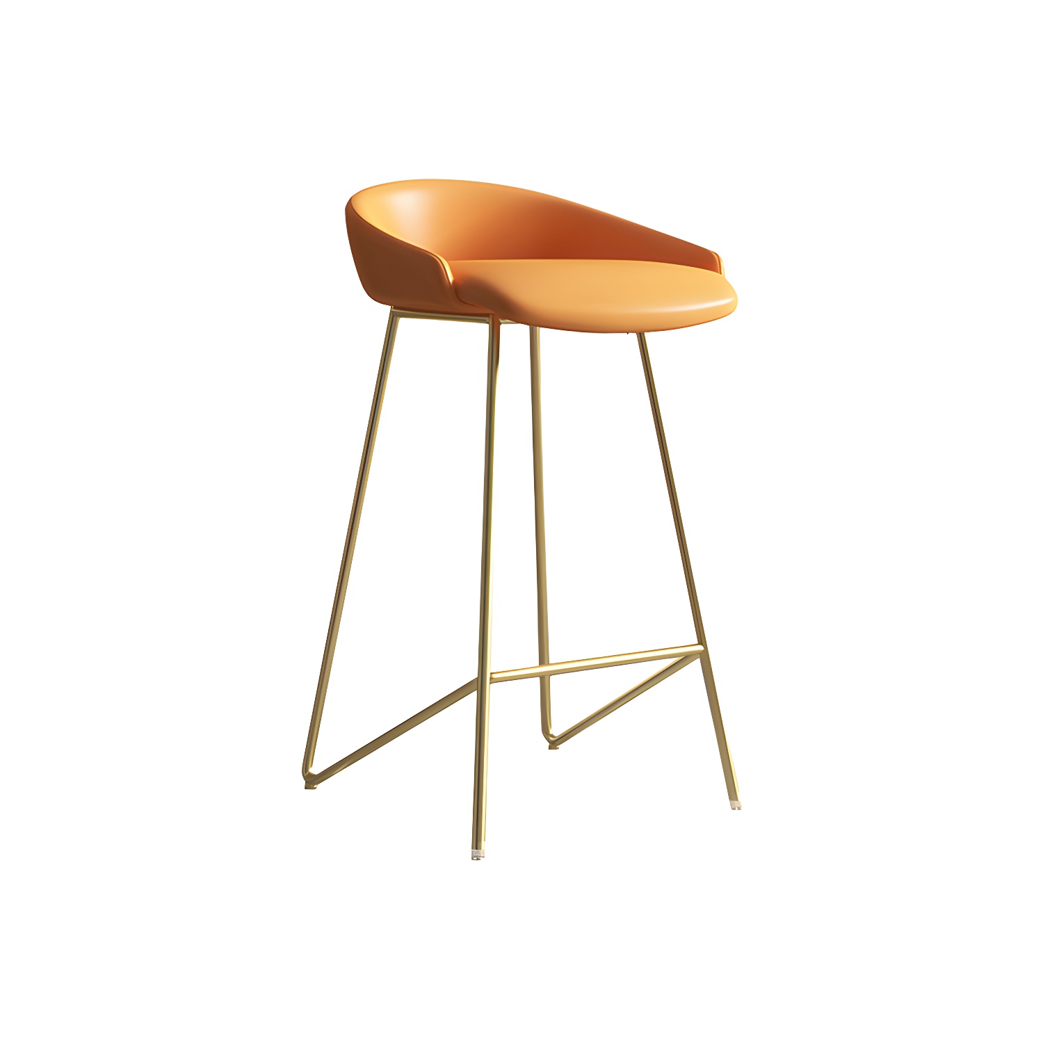 Industrial Leather Counter Height Bar Stools with Backs | homeyfad