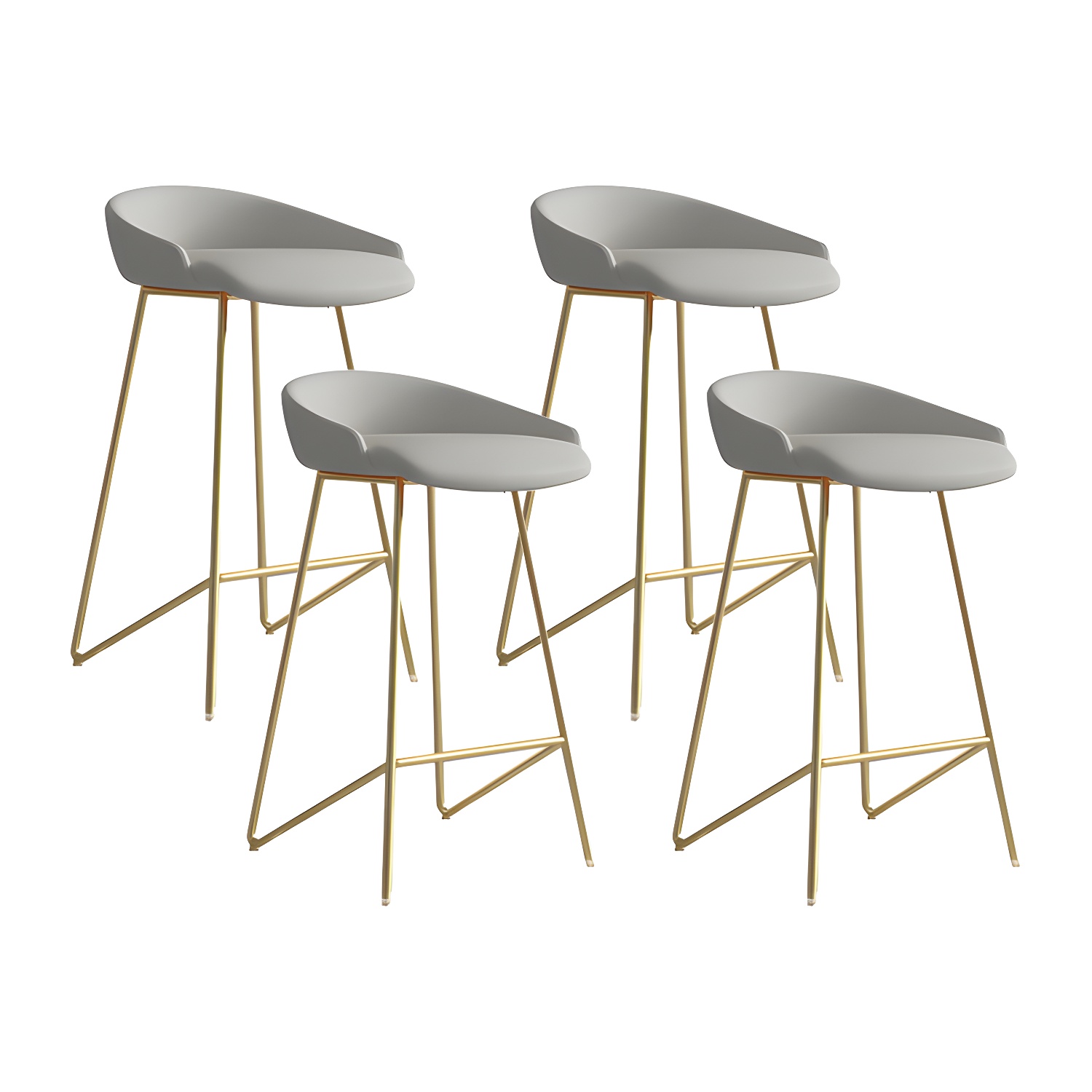 Industrial Leather Counter Height Bar Stools with Backs | homeyfad