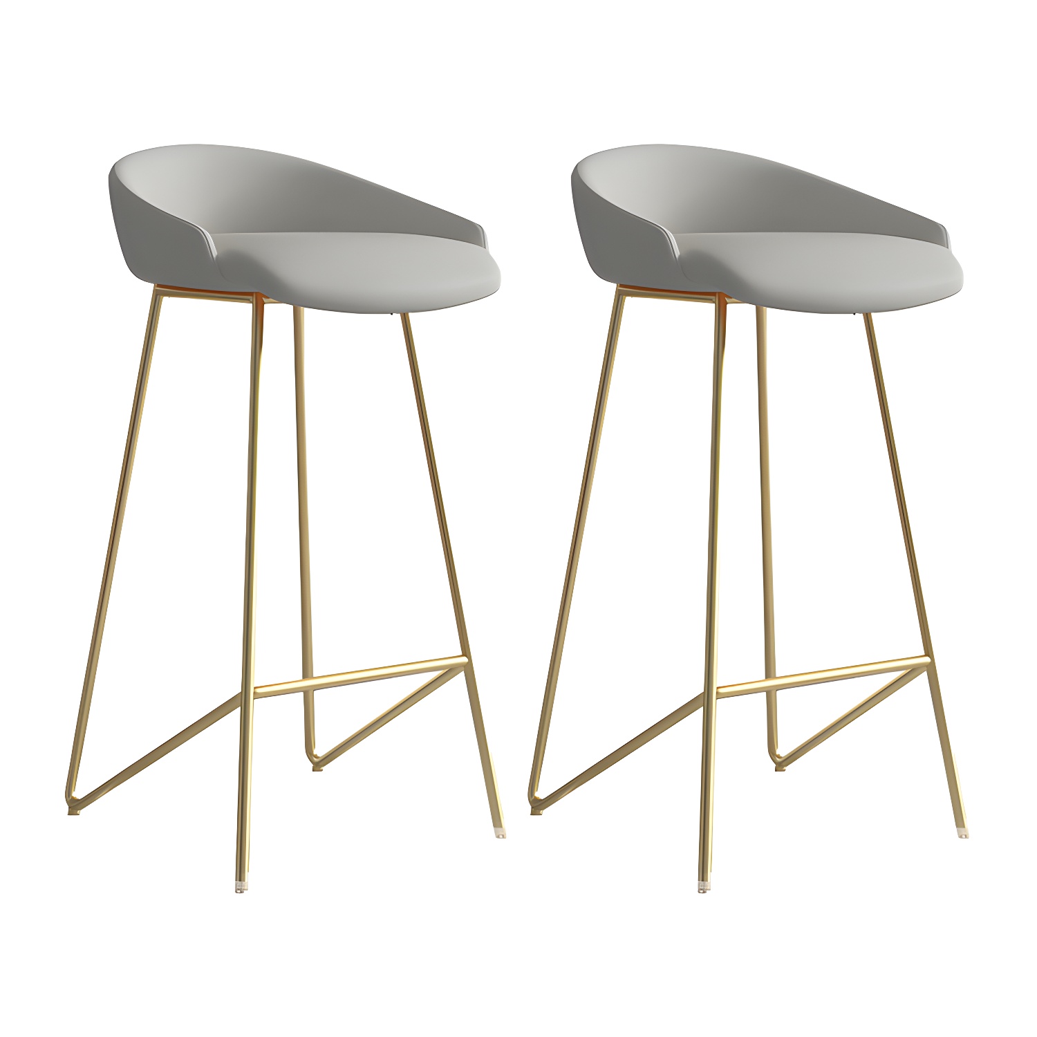 Industrial Leather Counter Height Bar Stools with Backs | homeyfad