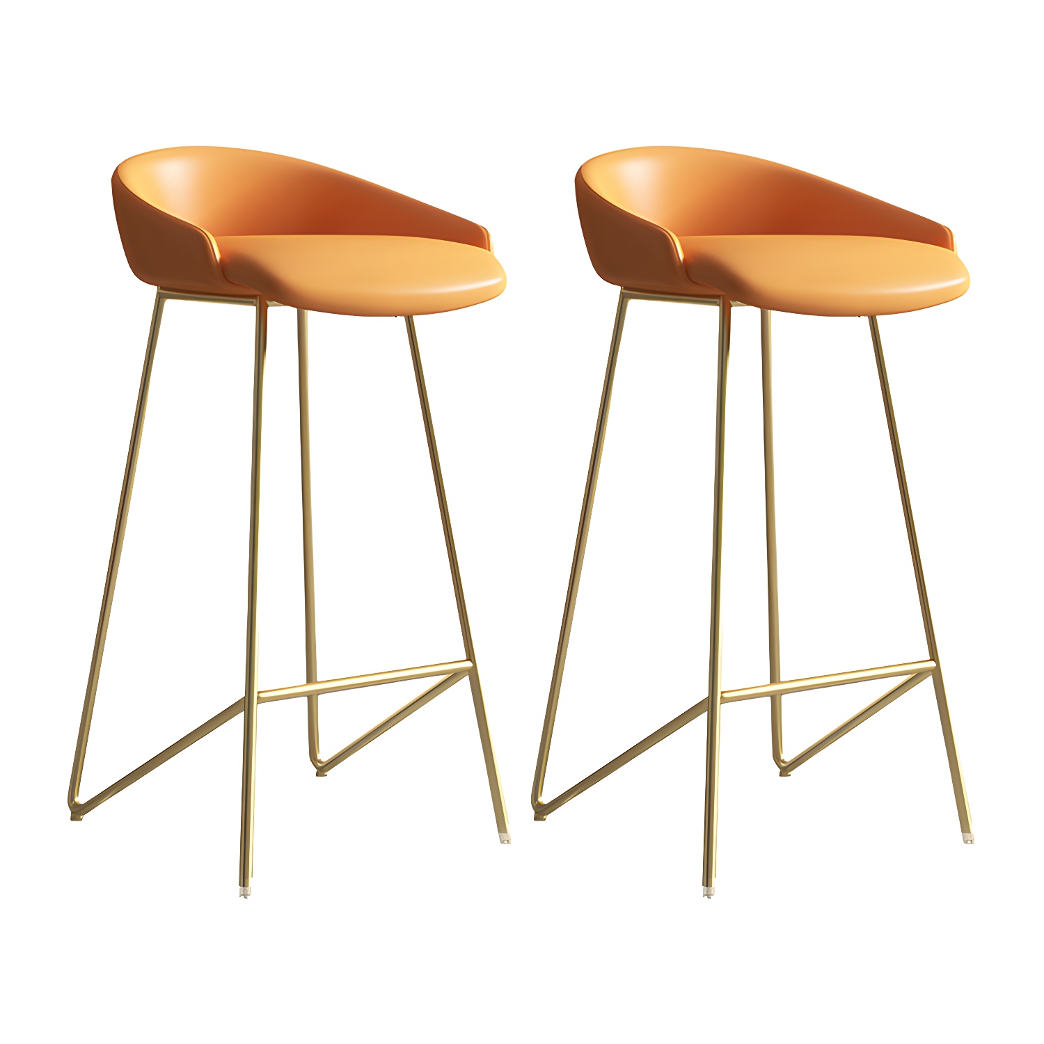 Industrial Leather Counter Height Bar Stools with Backs | homeyfad