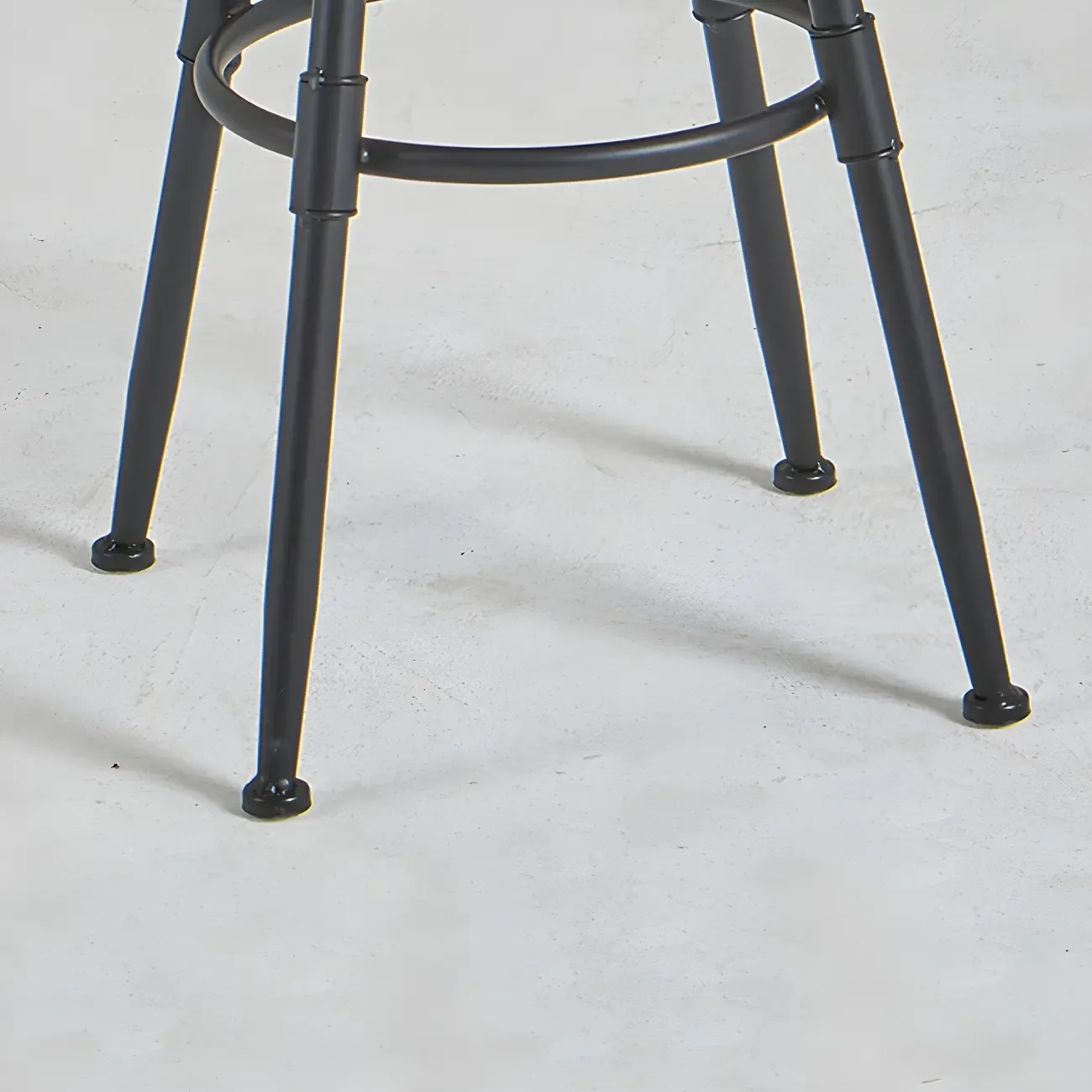 Industrial Metal Swivel Bar Stools with Back for Home Bar Image - 7