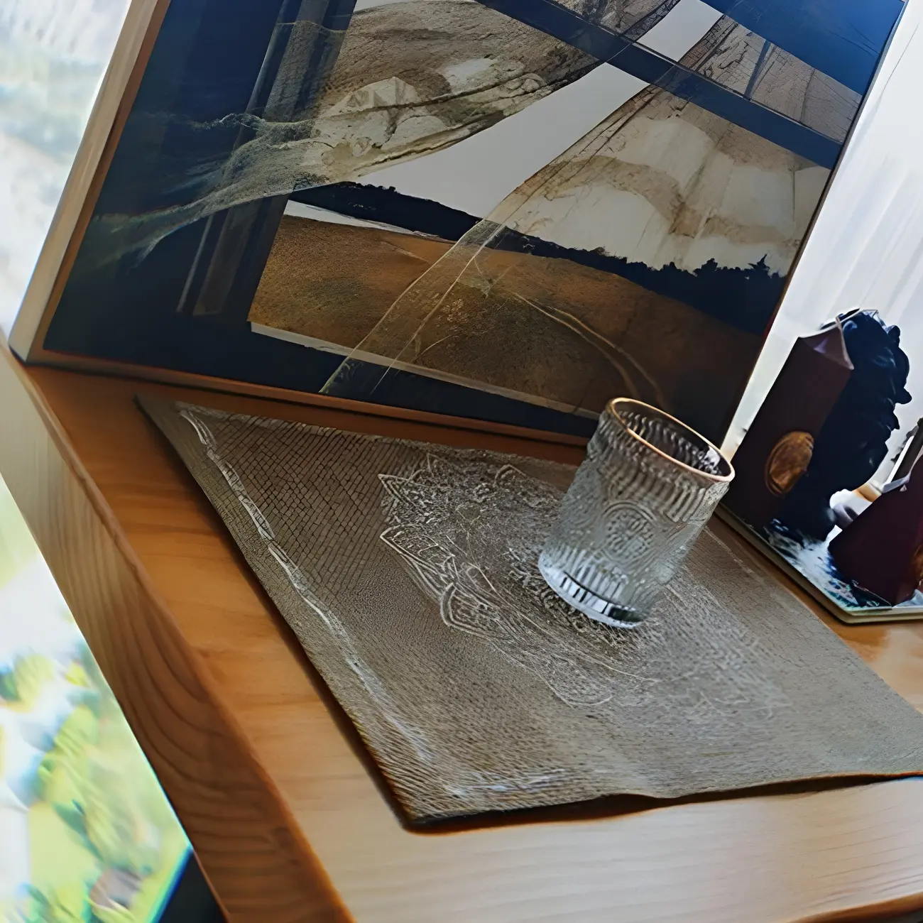 Modern Brown Wood Iron Sled Bar Table for Pub Image - 7 | homeyfad