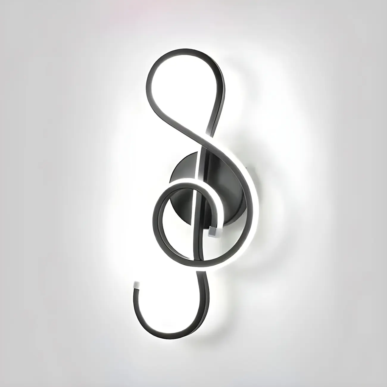 Unique Black Linear Flowing LED Wall Sconce for Living Room | homeyfad