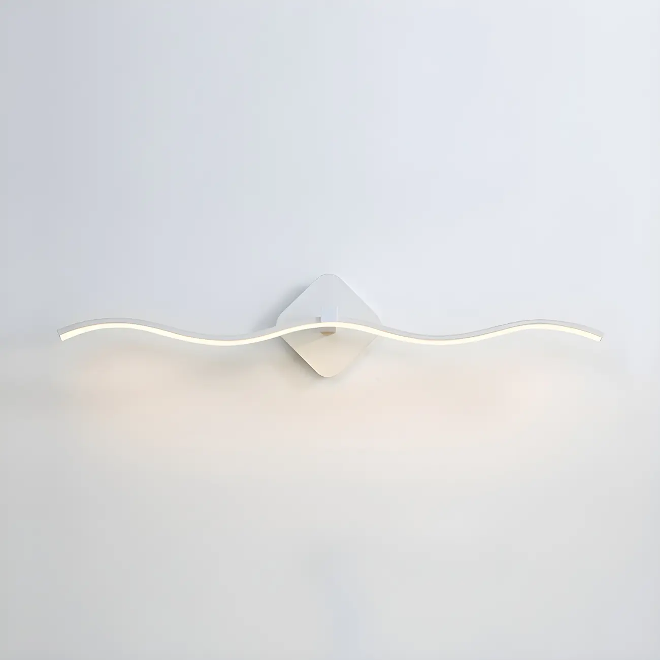 Modern Black Linear Arc LED Vanity Light for Bathroom | homeyfad