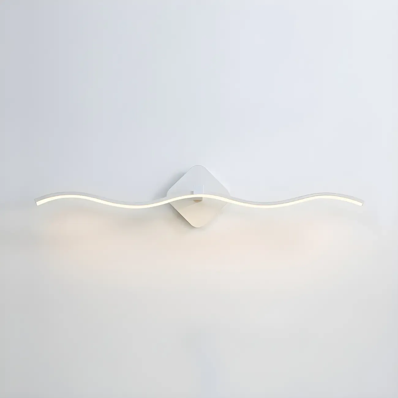 Modern Black Linear Arc LED Vanity Light for Bathroom