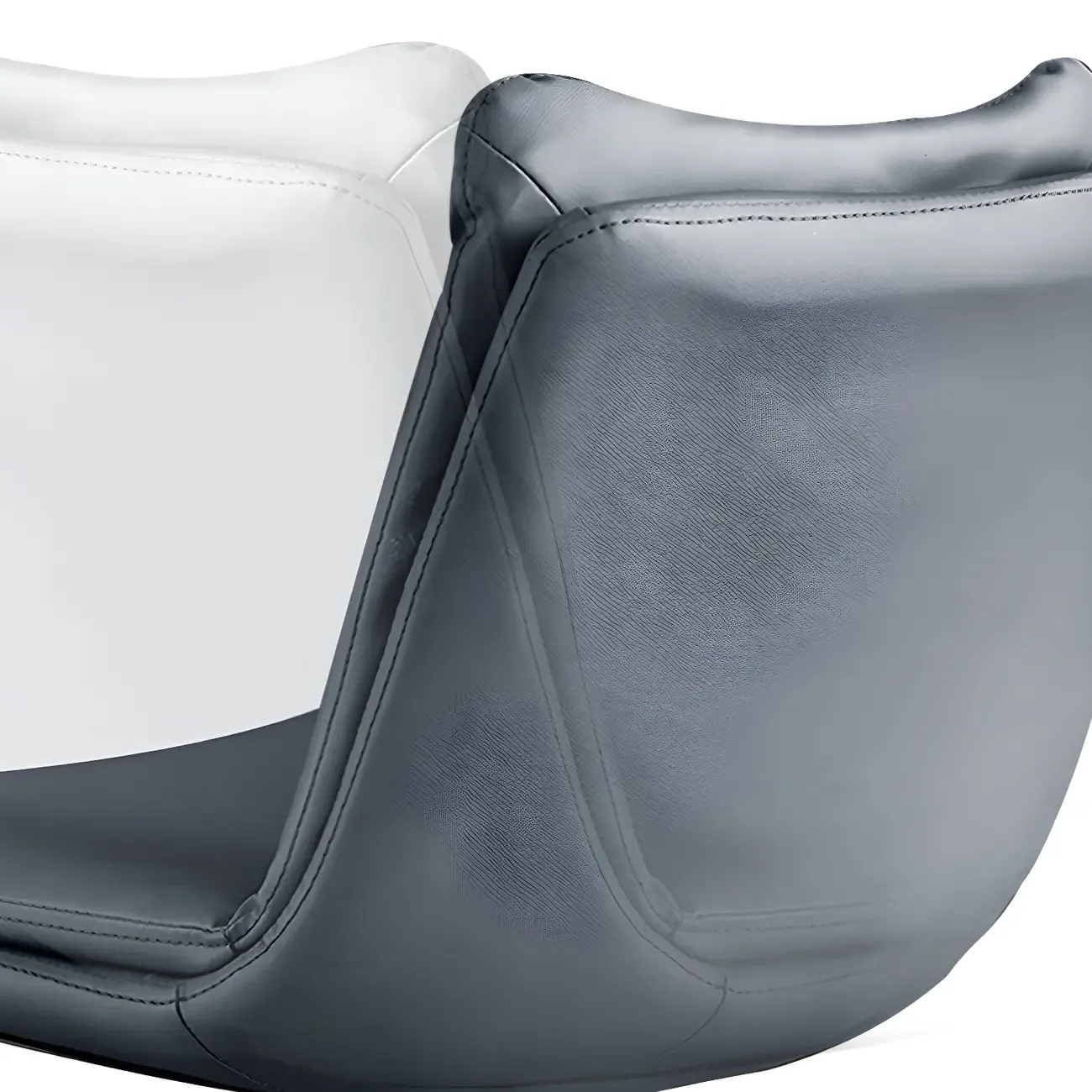 Contemporary Leather Swivel Adjustable Bar Stools with Backrest Image - 11