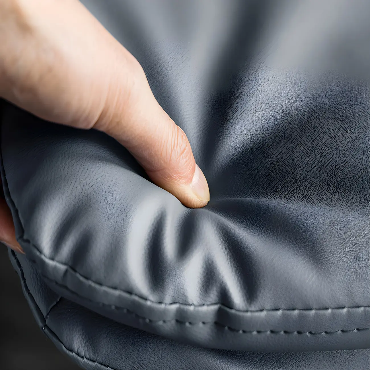 Modern Adjustable Leather Swivel Bar Stools Set of 2 Image - 8 | homeyfad