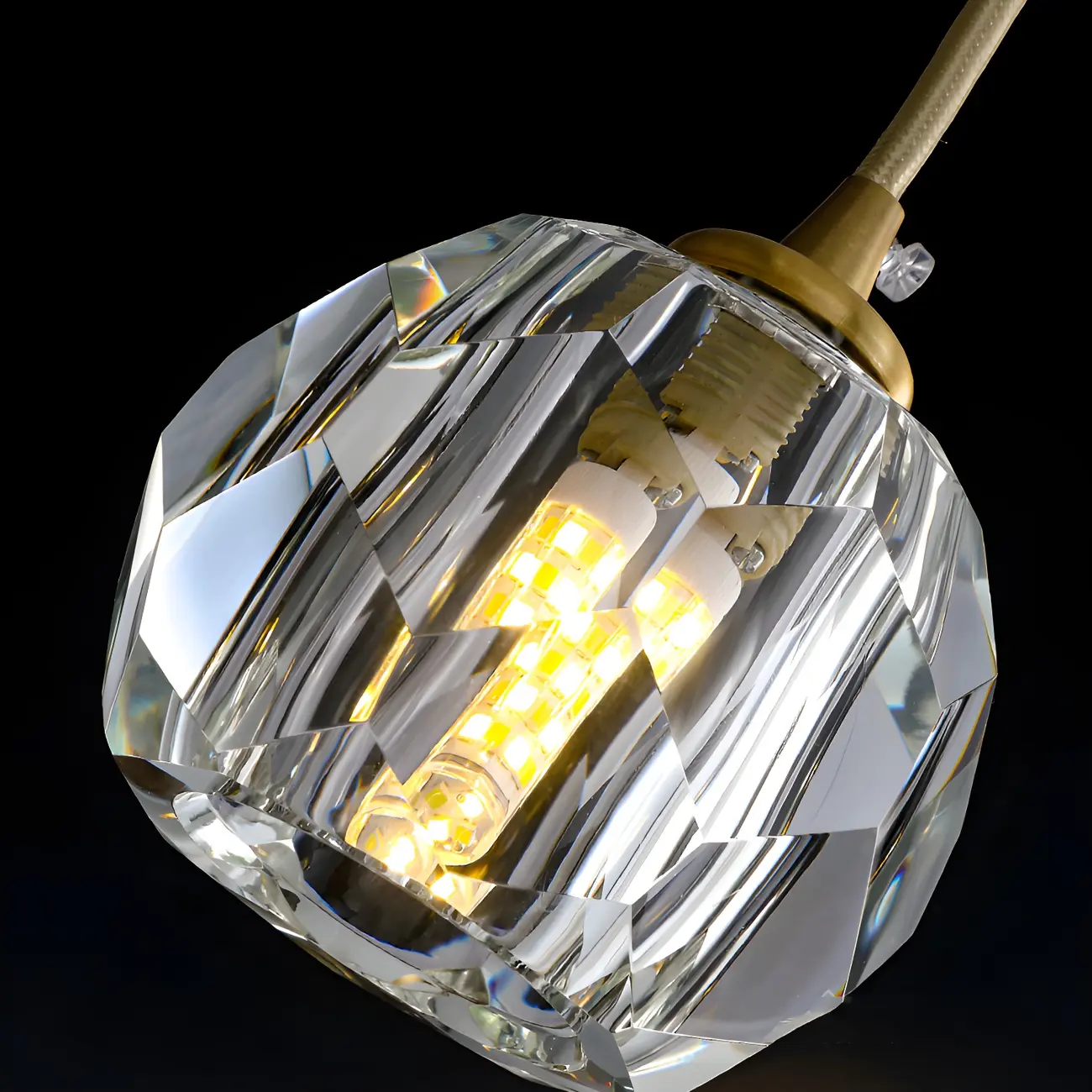 Modern Crystal Globe Island Pendant Lights for Kitchen Image - 9 | homeyfad