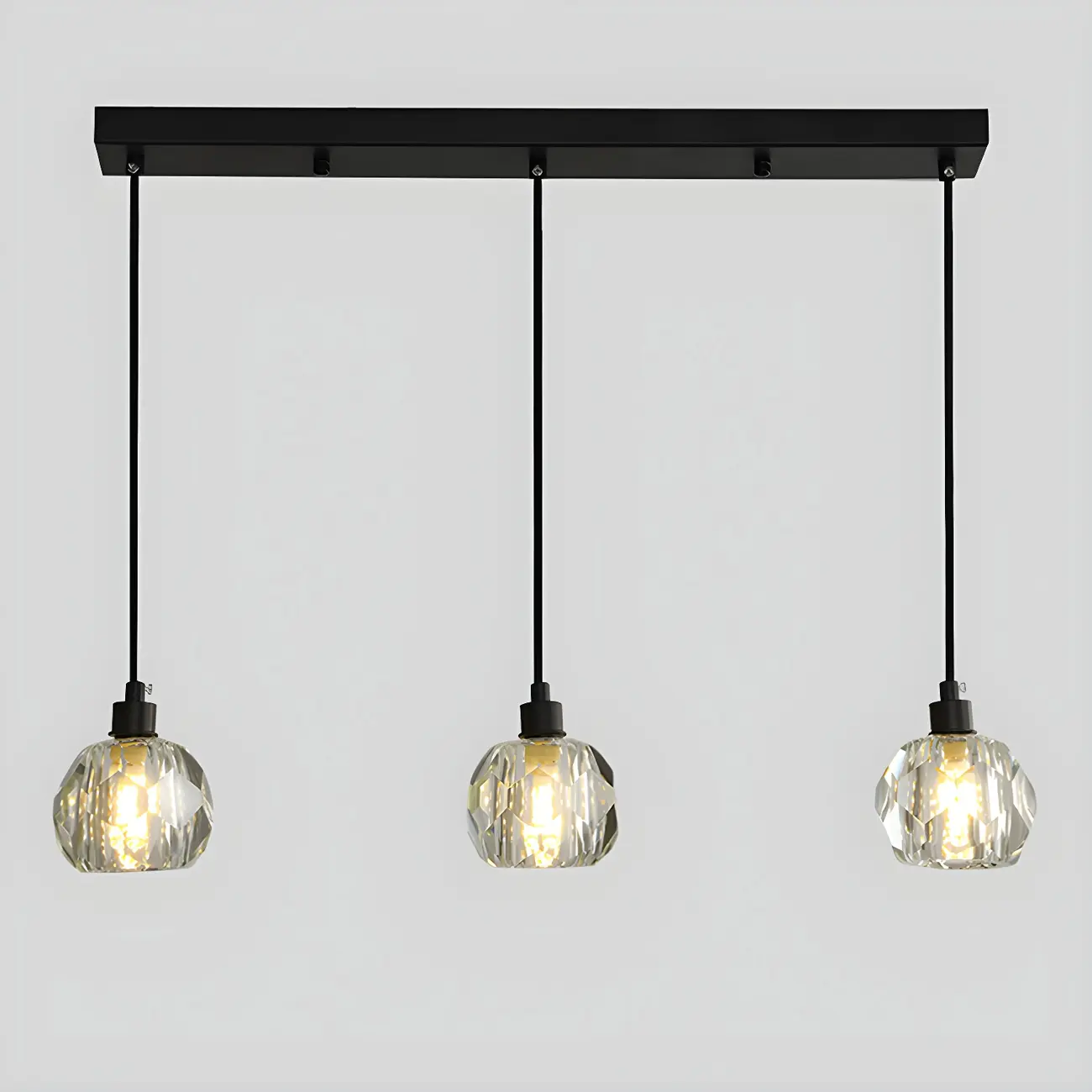 Modern Crystal Globe Island Pendant Lights for Kitchen Image - 11 | homeyfad