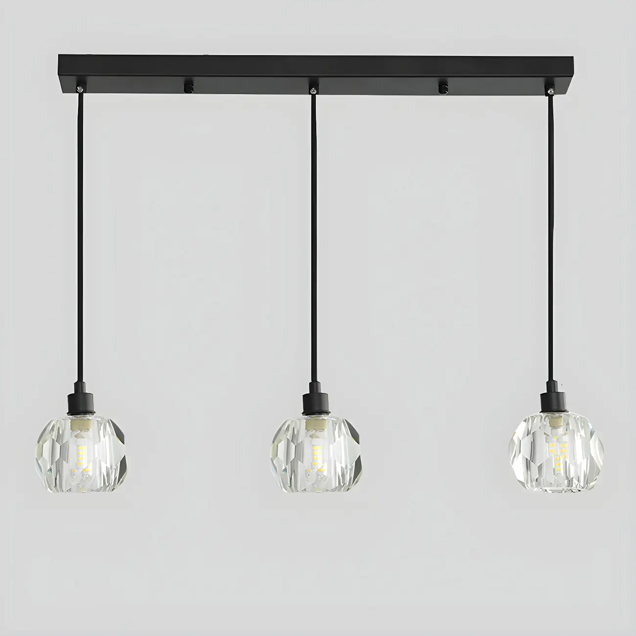 Modern Crystal Globe Island Pendant Lights for Kitchen Image - 13 | homeyfad