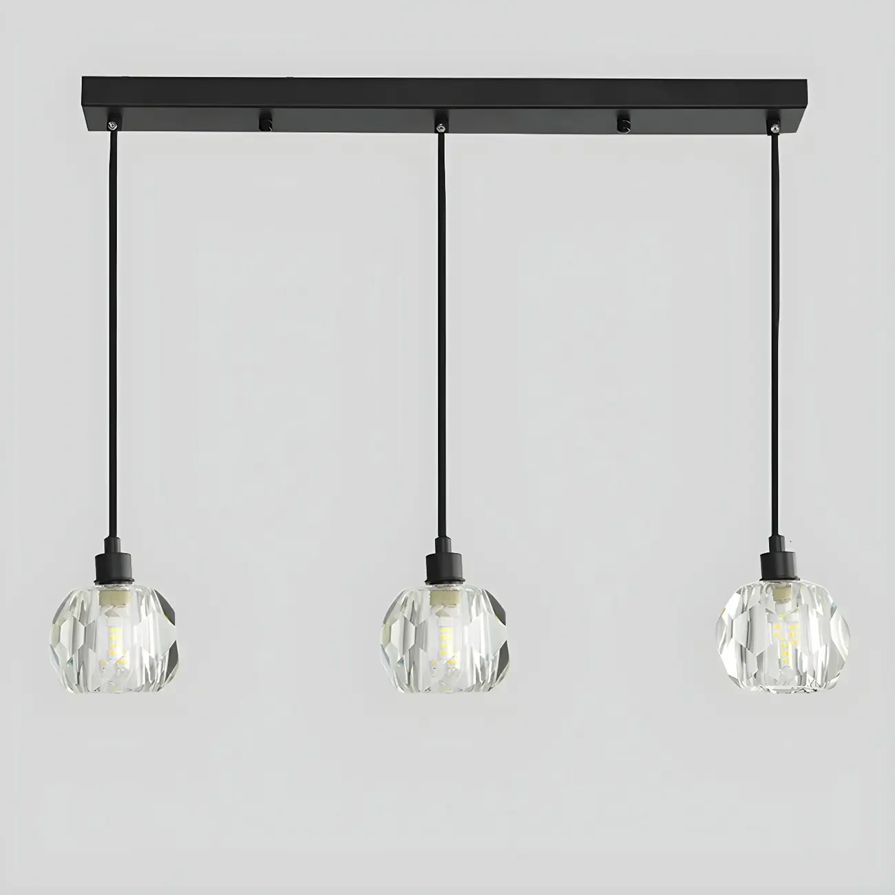 Modern Crystal Globe Island Pendant Lights for Kitchen Image - 13