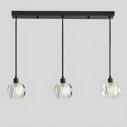 Modern Crystal Globe Island Pendant Lights for Kitchen Image - 13