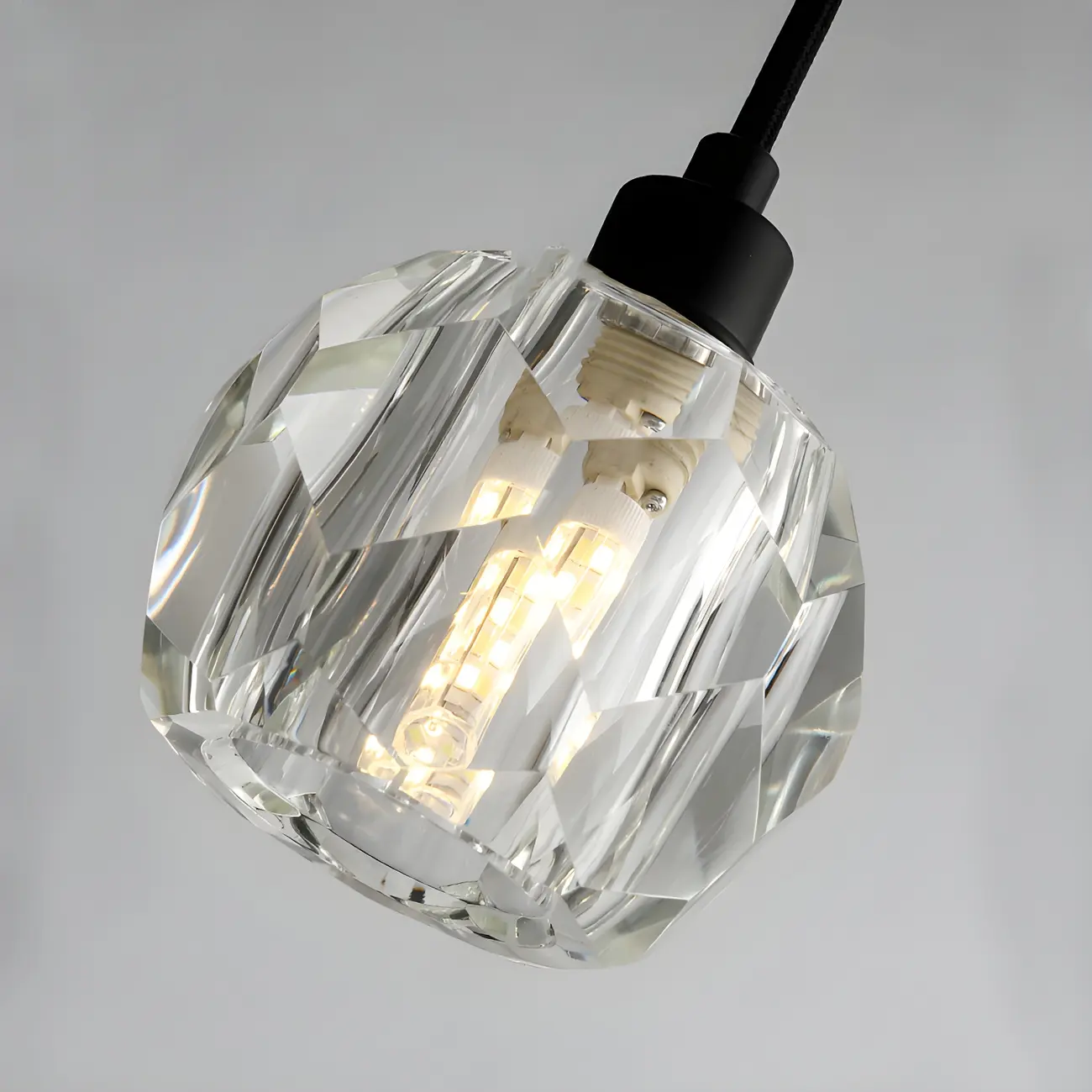 Modern Crystal Globe Island Pendant Lights for Kitchen Image - 14 | homeyfad