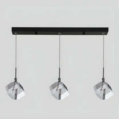 Modern Crystal Cube Island Pendant Light for Kitchen Image - 11