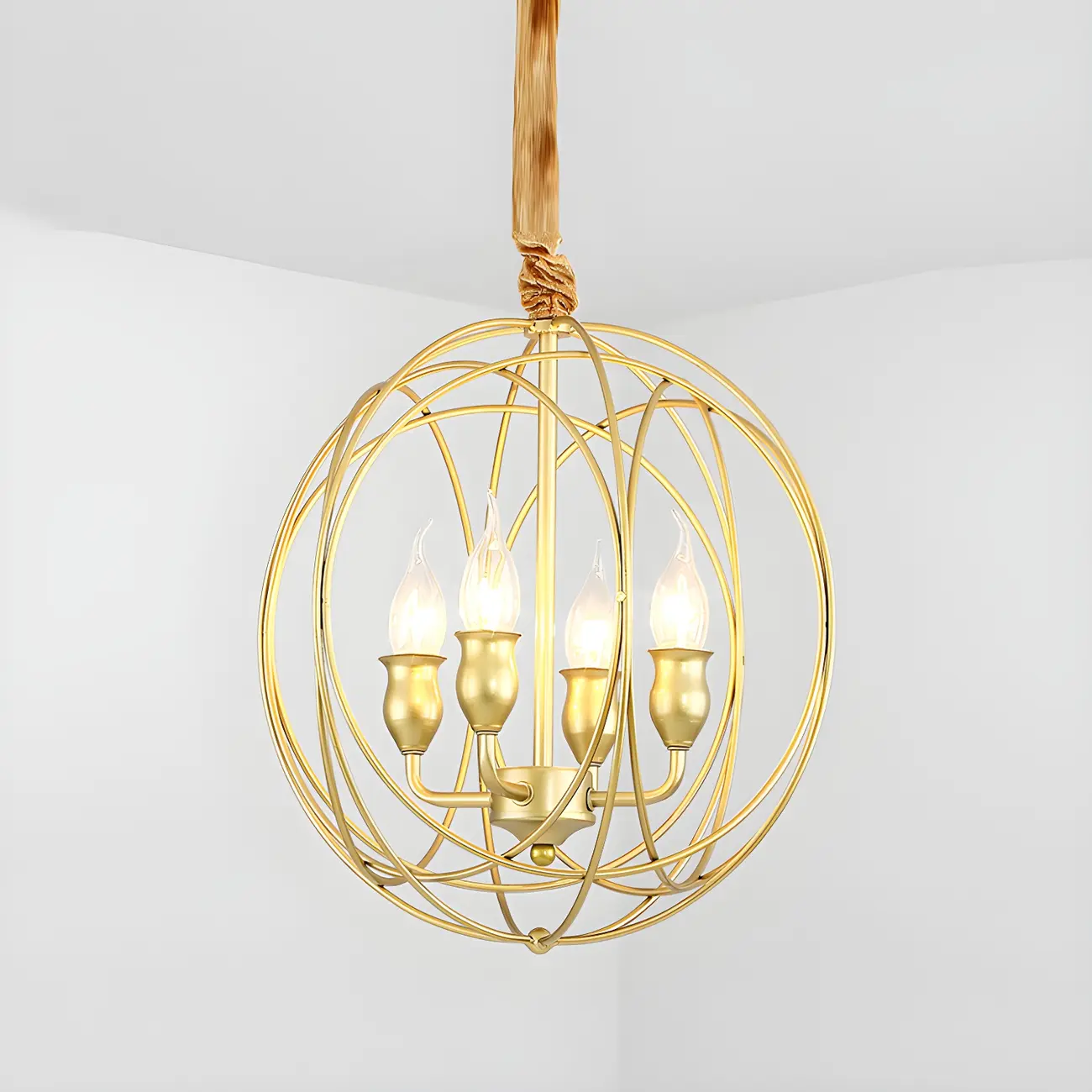 Black Metal Sphere Orb Modern Chandelier Light | homeyfad