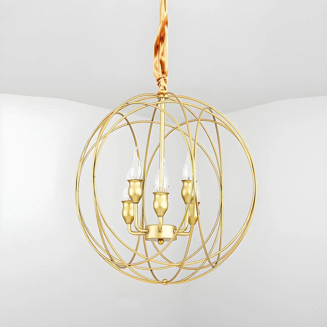 Black Metal Sphere Orb Modern Chandelier Light | homeyfad