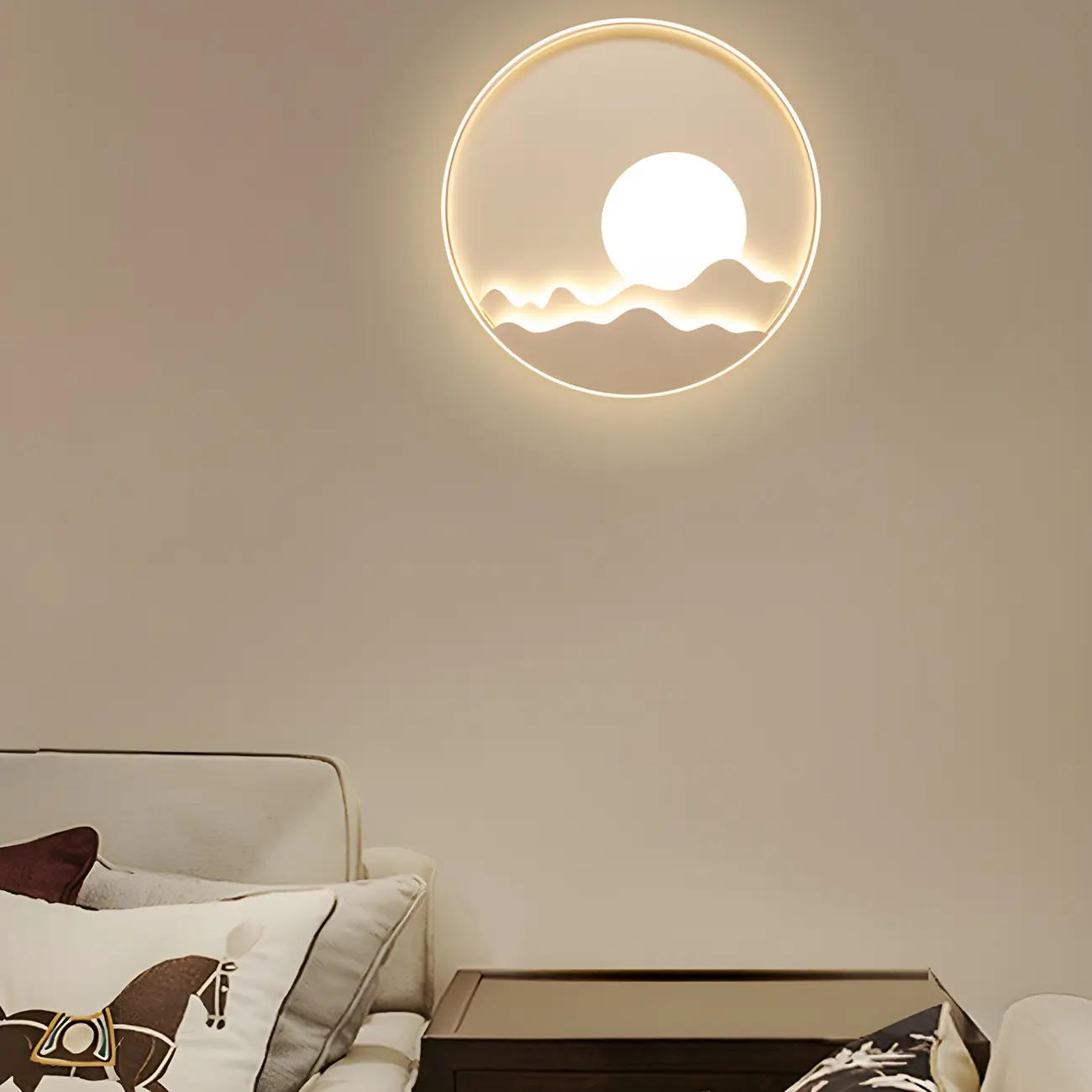 Modern Geometric Metal Wall Light with LED Illumination Image - 5 | homeyfad