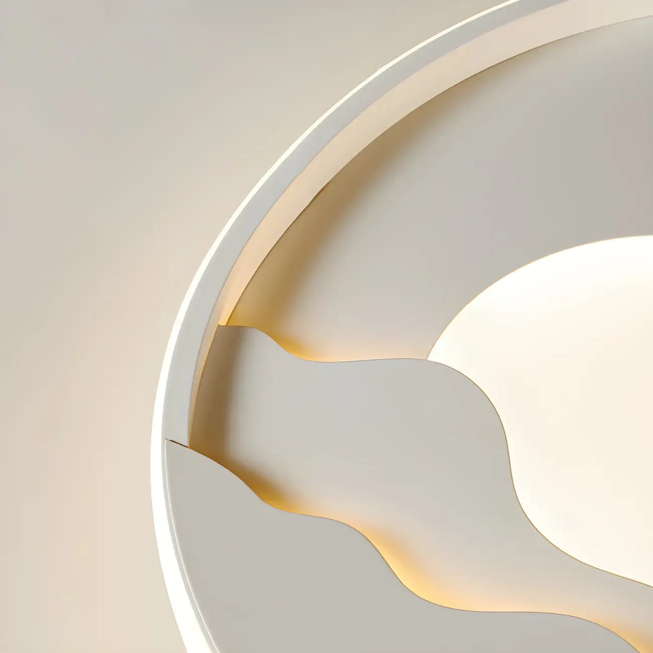 Modern Geometric Metal Wall Light with LED Illumination Image - 6