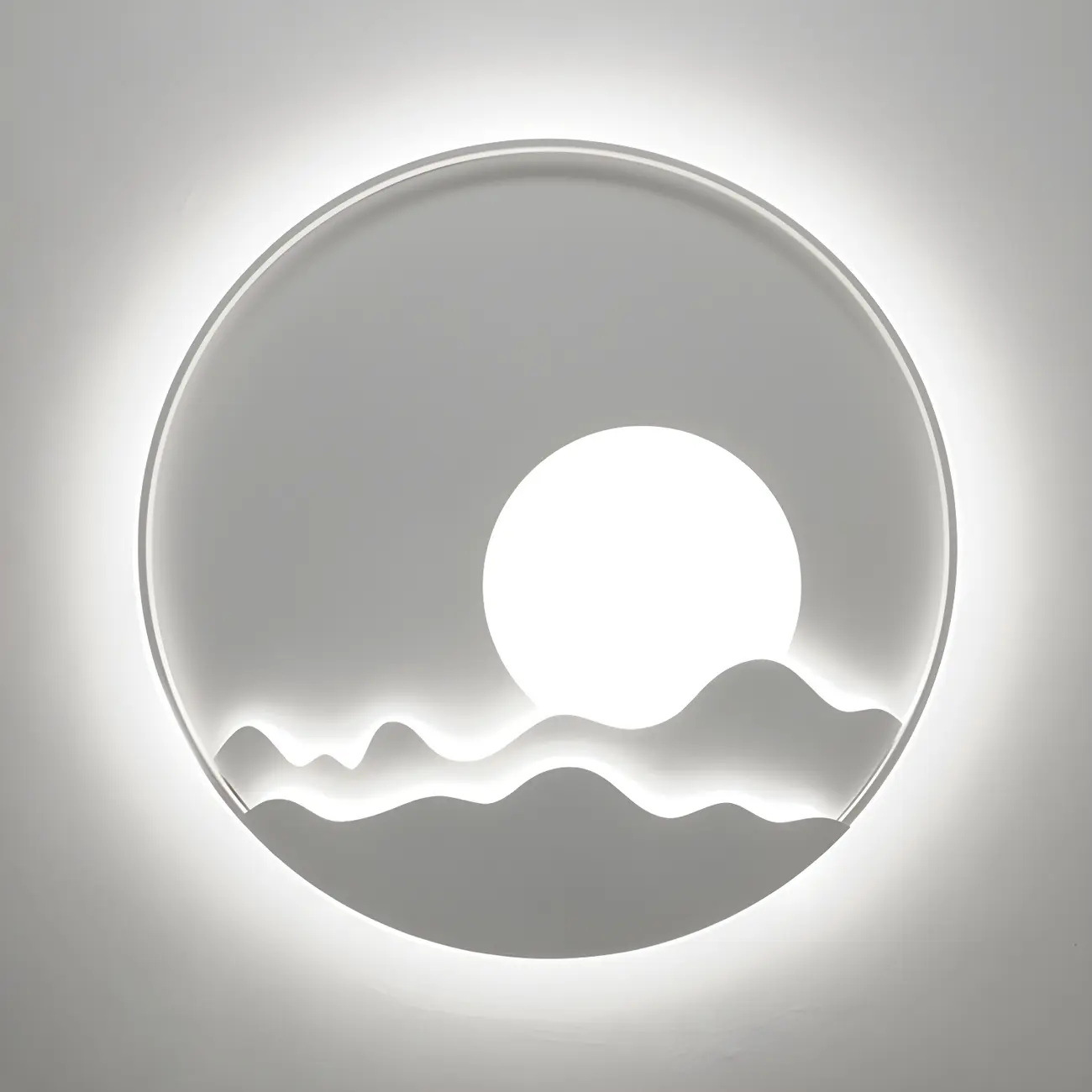 Modern Geometric Metal Wall Light with LED Illumination Image - 8 | homeyfad