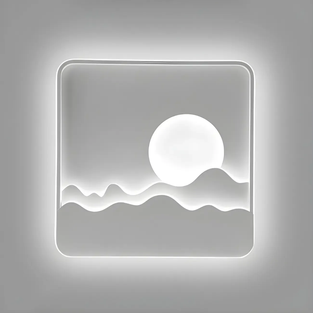 Modern Geometric Metal Wall Light with LED Illumination Image - 9