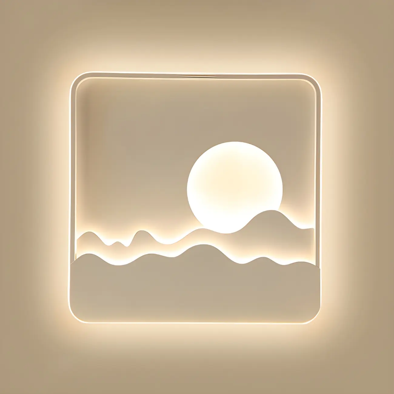 Modern Geometric Metal Wall Light with LED Illumination Image - 2 | homeyfad